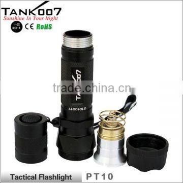 Bright Tactical Led Torch Flashlight Waterproof and Powerful 500 Lumen 280m Distance and 5 Modes Torch PT10