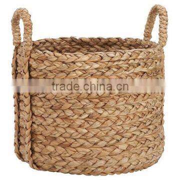 Wicker laundry basket