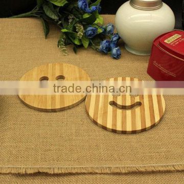 High quanlity Wooden coasters heat pad round placemat