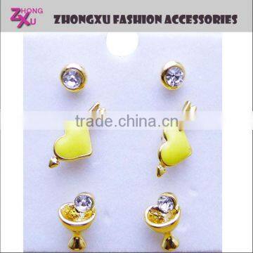 new hot sale high quality custom stud earrings set