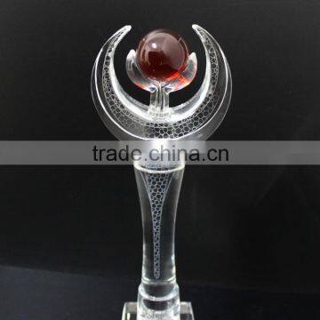 2016 New Crystal Glass Products Red Ball Trophy photo-6