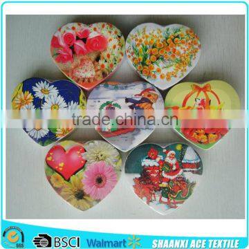 Cotton material romantic heart shape compressed towel screen printed heart compressed towel                        
                                                Quality Choice