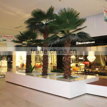 High Simulation Ornamental Artificial Plam Trees For Shopping Mall Decoration