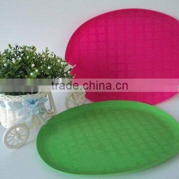 Colorful Plastic Oval Plate