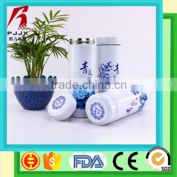 Insulated tea drinking bottle ceramic mug sublimation