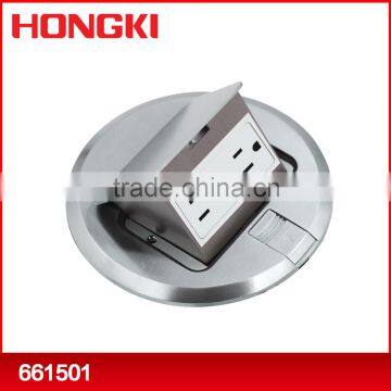 Round pop up floor box