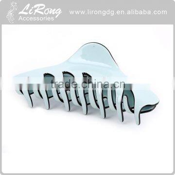 Wholesale fashion light blue plastic claw hair clip