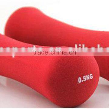 high quality colored dumbbell like bone shape/neoprene dumbbell