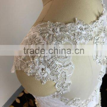 (MY20160602) Lace Mermaid Wedding Dresses With Detachable Train 2016 photo-4