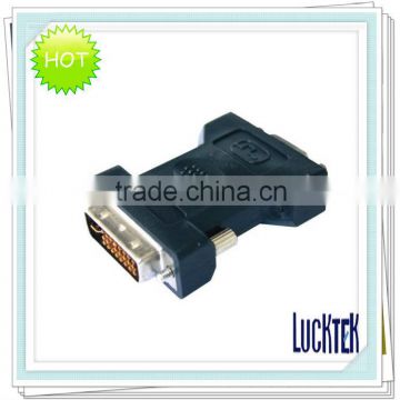 Black nickel-plated DVI (24+5) to HDDB 15 jack adaptor