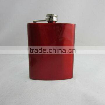 mini stainles steel hip flask in spray painting