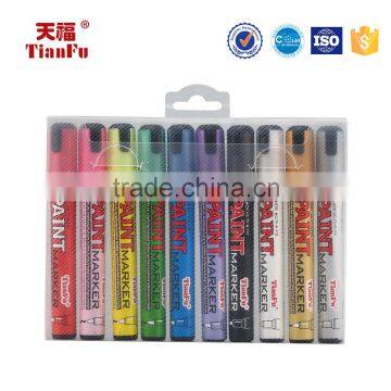 Customized 140mm size 10 colors quick dry non-toxic paint Chalk Marker