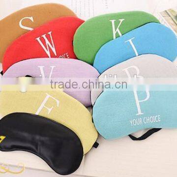 satin sleeping mask with English letters