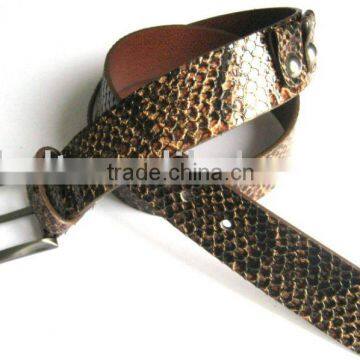 fashion snake PU belt