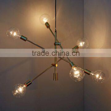 11.26-1 contemporary shape and adjustable arms Dramatic effect Large Mobile Chandelier for a modern look in the dining room