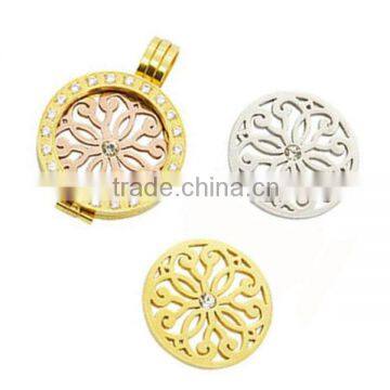 High quality newly stainless steel thin plates for lockets factory price hollow lockets jewelry ruby locket LP9108