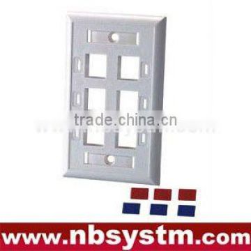 Face Plate 6 port, size:70x115mm