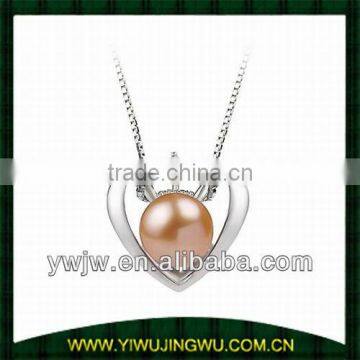 2017 latest heart pearls necklace