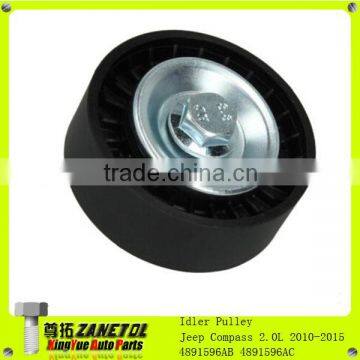 Auto Idler Pulley V-Ribbed Belt 4891596AB 4891596AC Fits 2.0L 2.4L Jeep Compass Patriot Dodge Caliber Avenger Chrysler Sebring