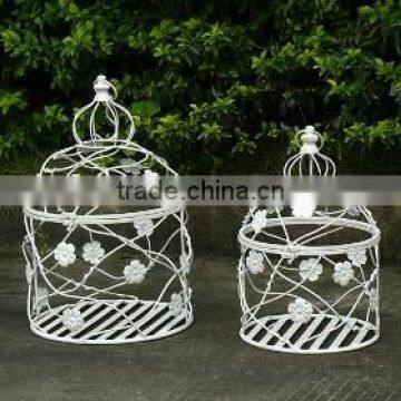 vintage round small decorative bird cages for garden