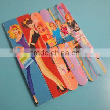 ZJC-0104 Beauty girl fashion design double side nail file kit