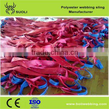 polyester lifting belt sling ( soft slings ) webbing belt sling manufacturer