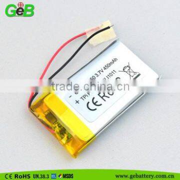 Attractive GEB 422550 Rechargeable 3.7v 450mah Li-po Battery, photo-3