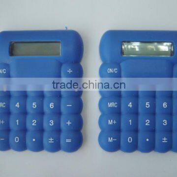 plastic pocket soft silicon calculator for promotion