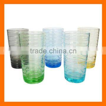 Hand blown colored glass cup,tumblers