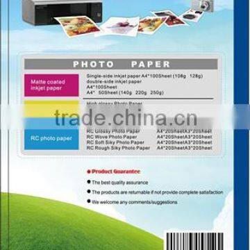 Microporous Premium Glossy RC Photo Paper,High Glossy Inkjet Photo Paper (cast Coated) photo-2