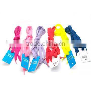 Multicolor Flat Polyester Shoelaces