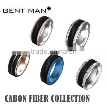 Wholesale New Design Ceramic Solid Carbon Fiber Ring Carbon Filber Ring photo-5