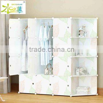 Plastic folding portable wardrobe