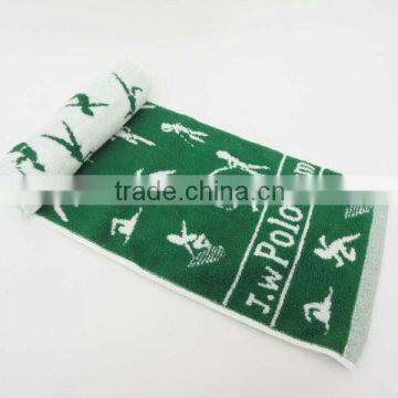 100% Cotton Terry Jacquard Sports Towel