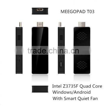 Meegopad T03 Quad Core Win/ Android With Smart Quiet Fan Mini PC 2GB / 32GB Intel Quad-Core Wifi Bluetooth