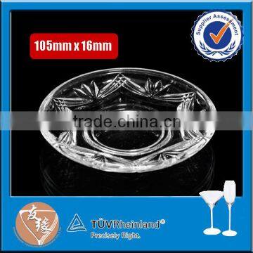 Machine made 105mm diameter round plate glass pieces