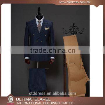 High quality 100% wool slim fit bespoke suit custom tailored suits manufacturers                        
                                                                                Supplier's Choice