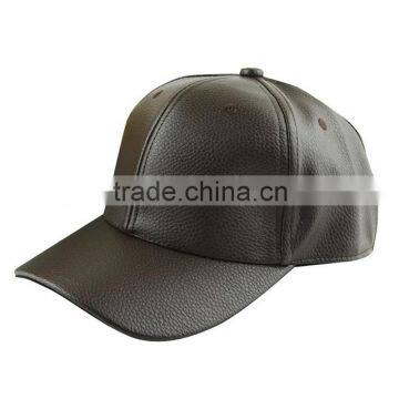 PU Leather Baseball Cap Biker Trucker Outdoor Sports Snapback Hats Free Shipping