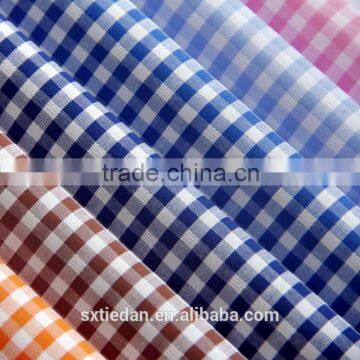 Yarn Dyed 100 Cotton Poplin Plaid Shirt Fabric photo-3