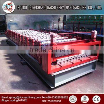 color steel galvanized metal aluminum glazed trapezoidal sheet roof tile wall panel double layer roll forming machine