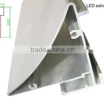 Shenzhen customized silver anodized aluminium profile led glass shelf light