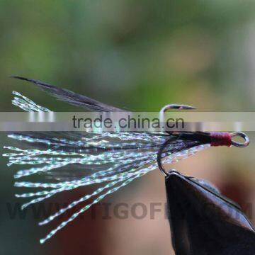 Crystal Flash Salmon Treble Fly Fishing