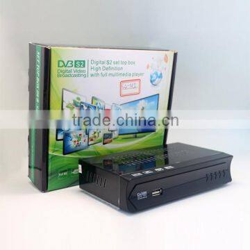 Black NEW HD DVB-S2 Digital USB Video Broadcasting Satellite Receiver Set-up Box