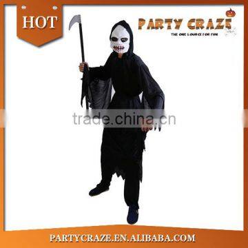 Halloween black hooded robe mens devil costume