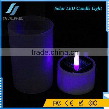 Solar LED Candle Light Flameless Tea Candle With Cup