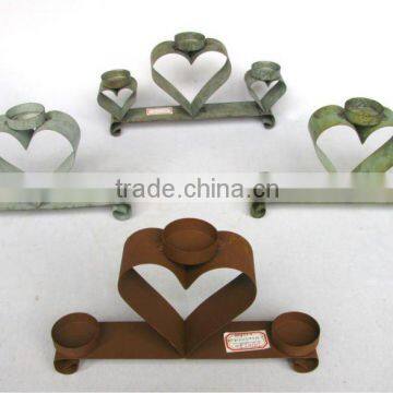 Heart Shape Metal Candle Holder Candle Pot