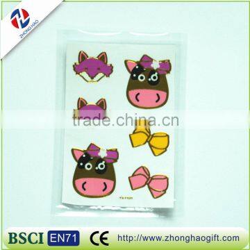 cute design hair removal sticker for kids