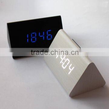 mini small wooden LED digital clock