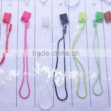 brand logo plastic string fastener for garment fashions