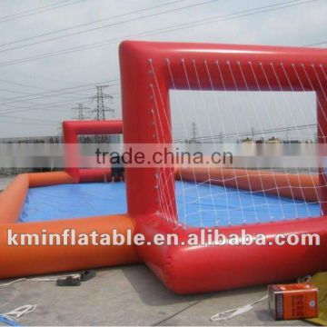 inflatable soap football field